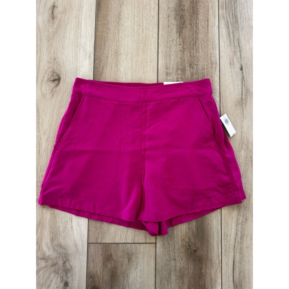 Old Navy OPP Soft Shorts Dragonfruit Pink Rayon Pockets Pull On Medium Summer